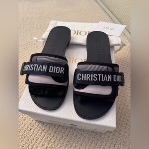 New Christian Dior - DIO(R)EVOLUTION SLIDE Dark Blue Sz 37